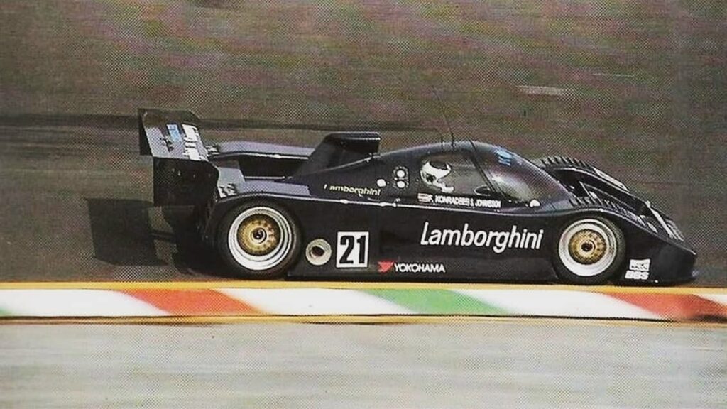 Исторический обзор этапа Sportscar World Championship в Мехико 1991 года: экипаж Юханссон и Конрад на Lamborghini Konrad KM-011