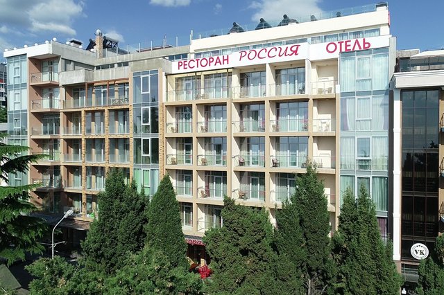 Отель Россия, Крым, Алушта, Профессорский уголок, корпус фасад внешний вид