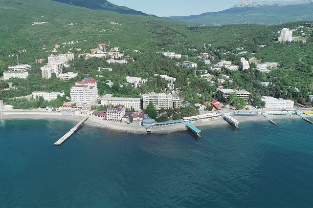 Отель Россия, Крым, Алушта, Профессорский уголок, территория