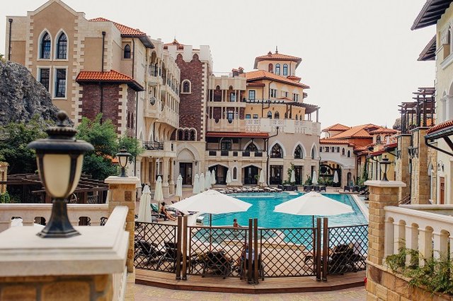 Soldaya Grand Hotel, Солдайя Гранд отель, Крым, Судак, корпус, фасад, внешний вид