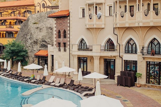 Soldaya Grand Hotel, Солдайя Гранд отель, Крым, Судак, территория