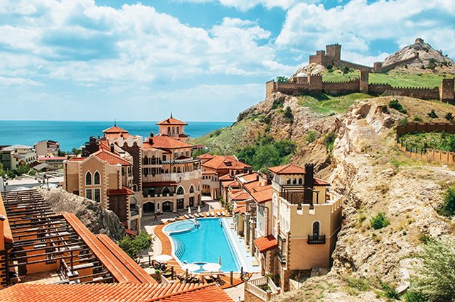 Soldaya Grand Hotel, Солдайя Гранд отель, Крым, Судак, территория