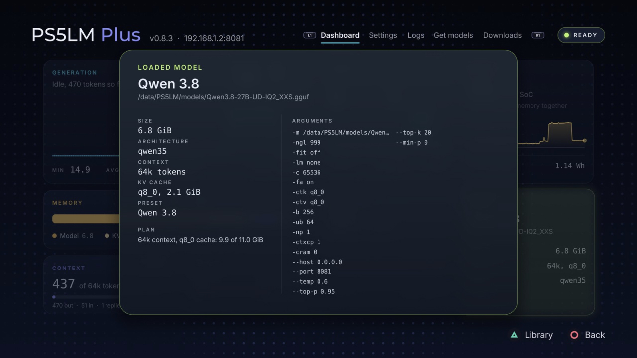 PS5LM Plus запускает языковые модели на GPU PlayStation 5