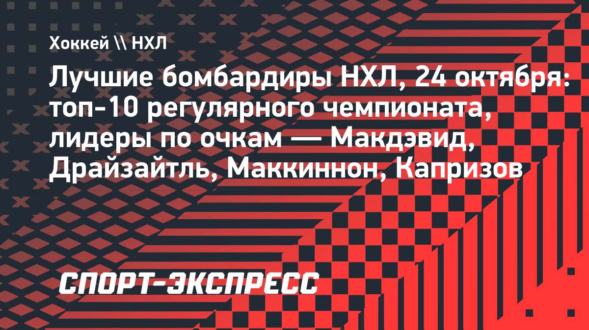 Маккиннон поднялся на третье место в гонке бомбардиров НХЛ
