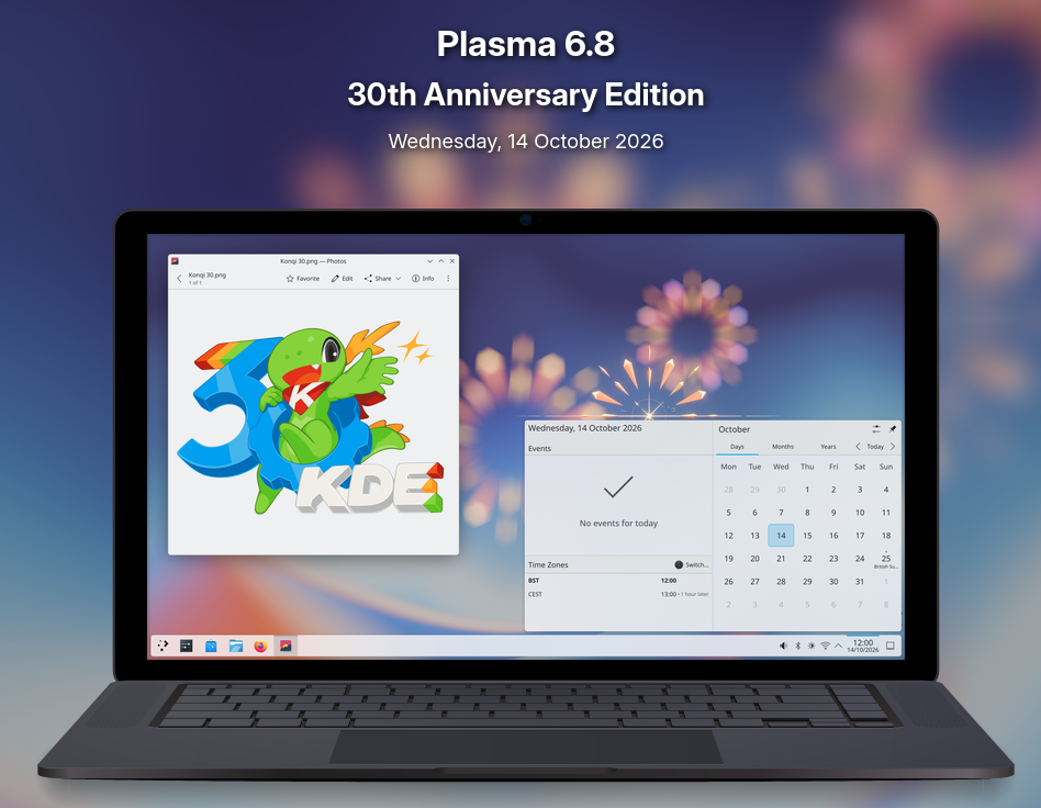 Выпущена KDE Plasma 6.8: переход на Wayland и ускорение работы с внешними GPU