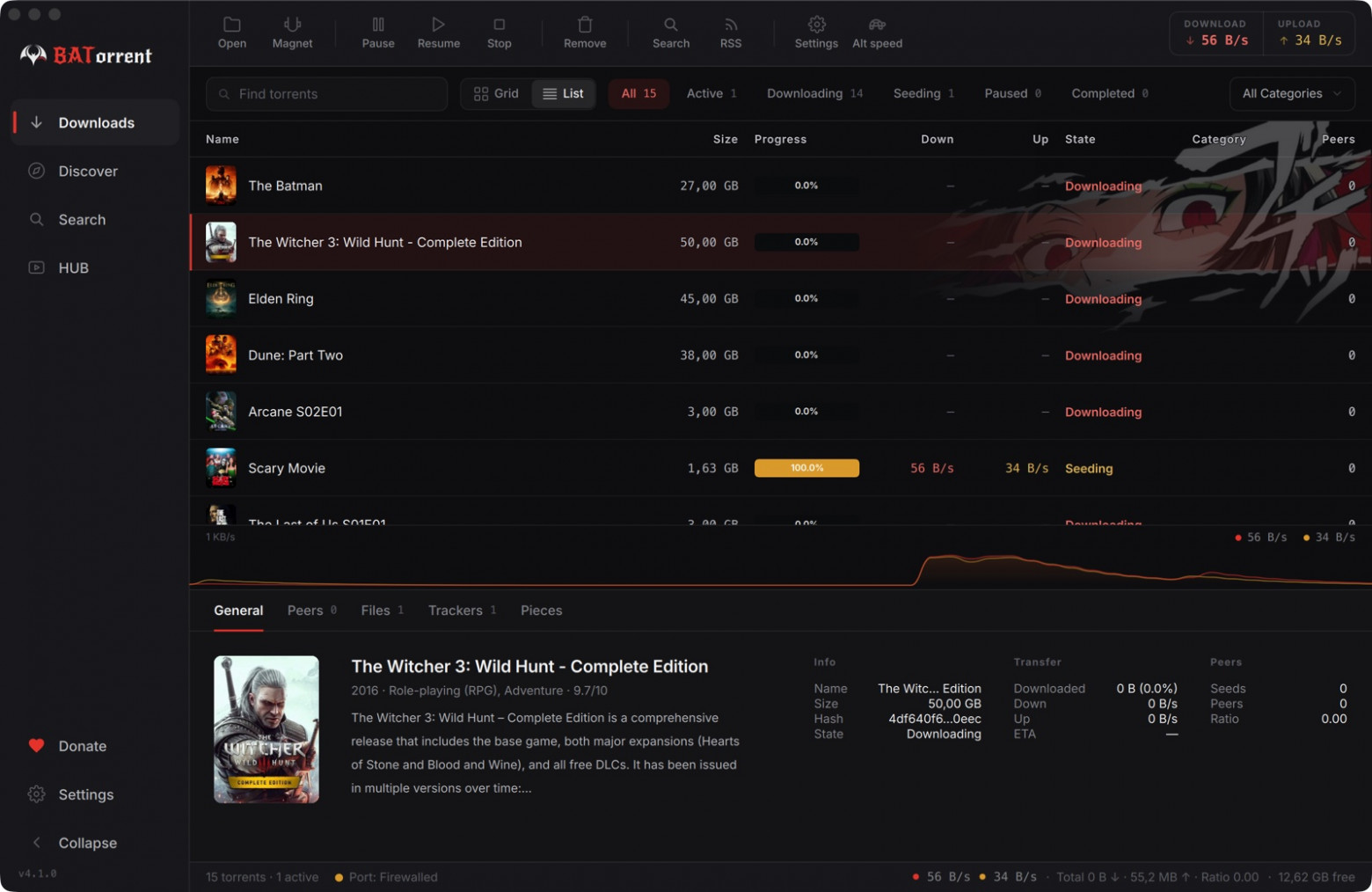 BATorrent 4.9.0 получил улучшения интерфейса, приватности и RSS-загрузок