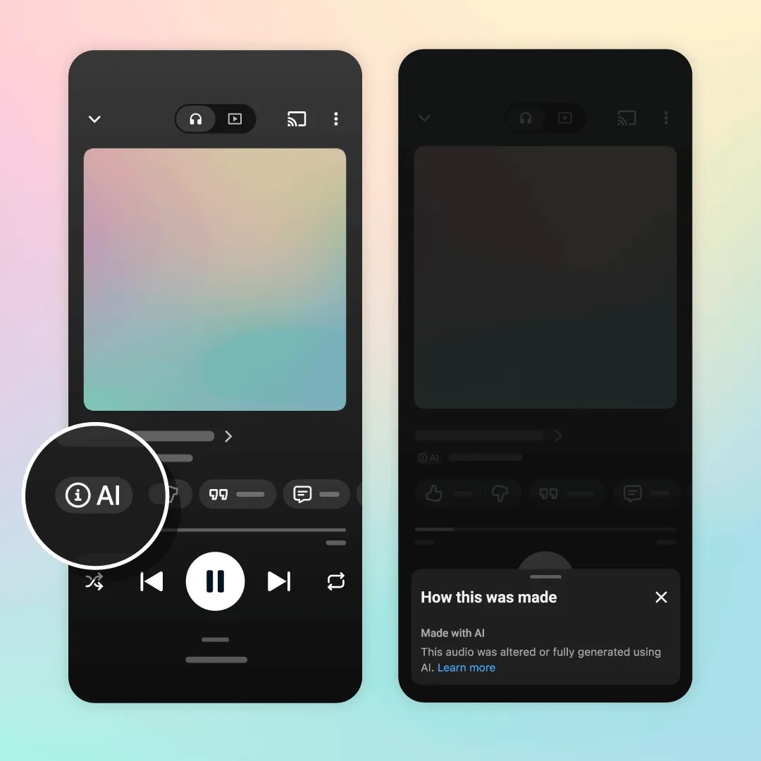 YouTube Music начал маркировать музыку, созданную с помощью ИИ