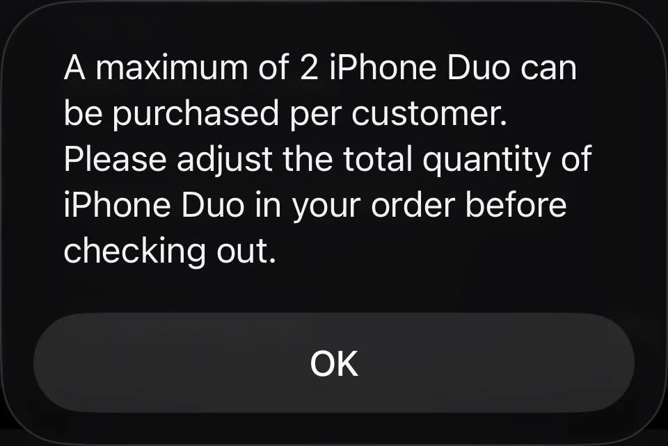 Apple ограничила покупку складного iPhone Duo двумя устройствами