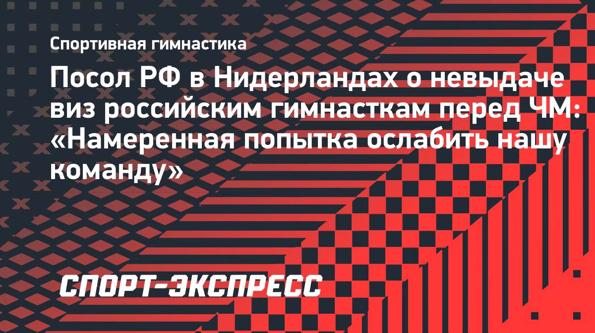 Посол России назвал отказ в визах гимнасткам попыткой ослабить сборную