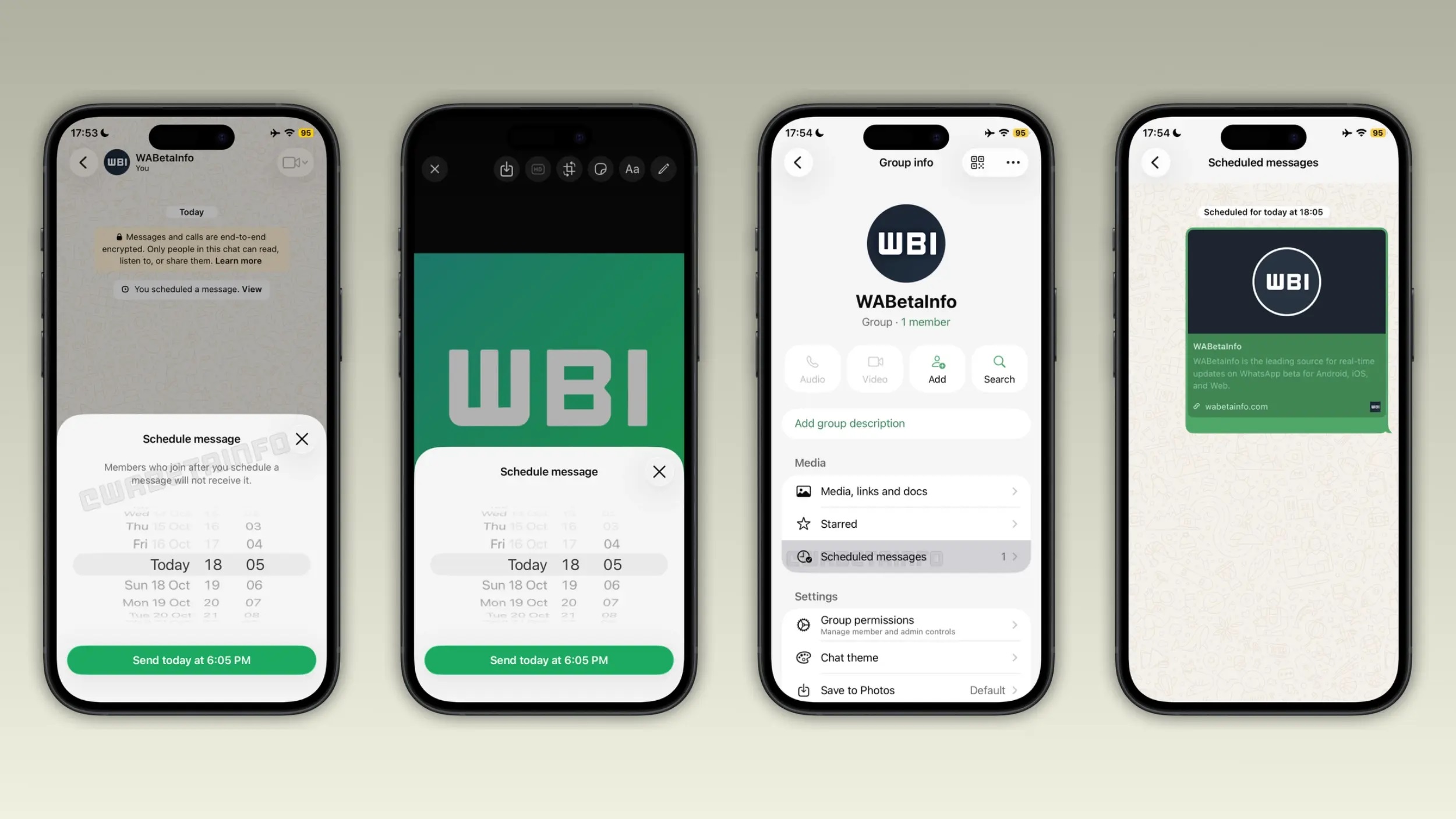 WhatsApp тестирует отложенную отправку сообщений на iPhone