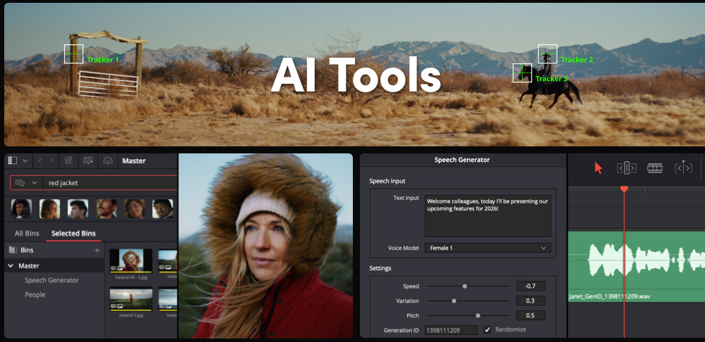 DaVinci Resolve 21.1.2 получил новые функции для монтажа, Fusion и работы с графикой