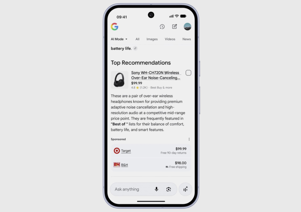 Google признала, что AI-поиск пока приносит меньше рекламной выручки
