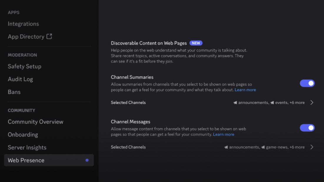 Discord начнёт показывать публичные обсуждения серверов в поисковиках