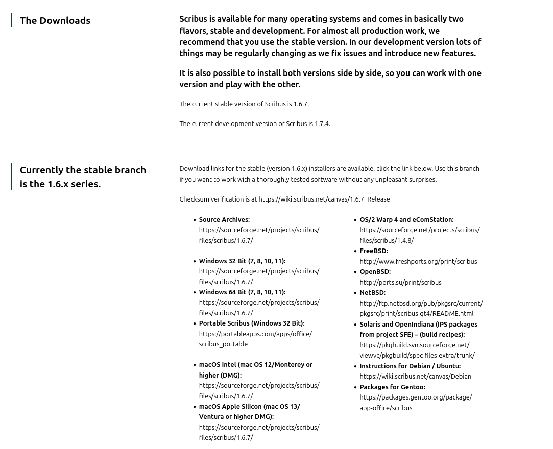 Scribus 1.6.7 получил исправления уязвимостей и улучшения вёрстки