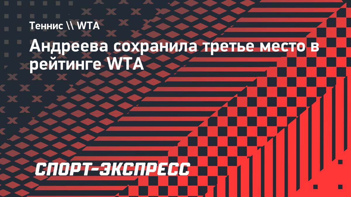 Мирра Андреева сохранила третье место в рейтинге WTA