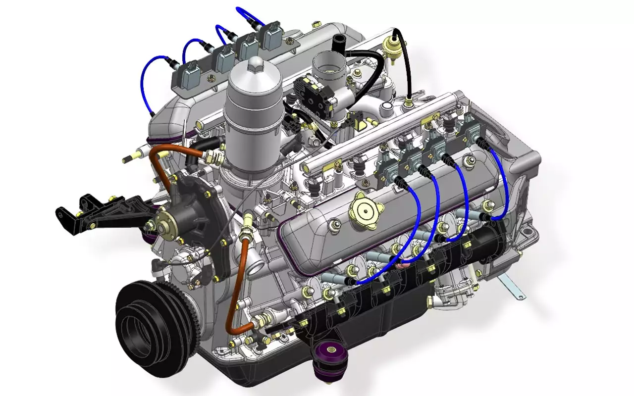 Двигатели ЗМЗ-523/524 назвали самыми доступными серийными V8 в мире