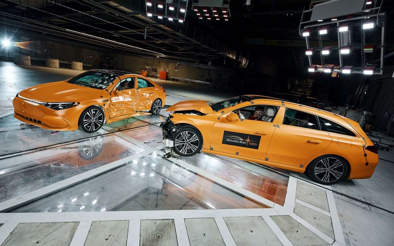 Mercedes-Benz провела краш-тест с участием бензинового и электрического CLA