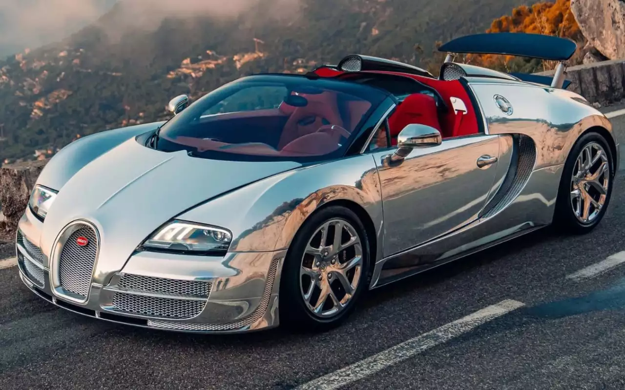 Уникальный Bugatti Veyron с кузовом из полированного алюминия вернулся в Мольсхайм