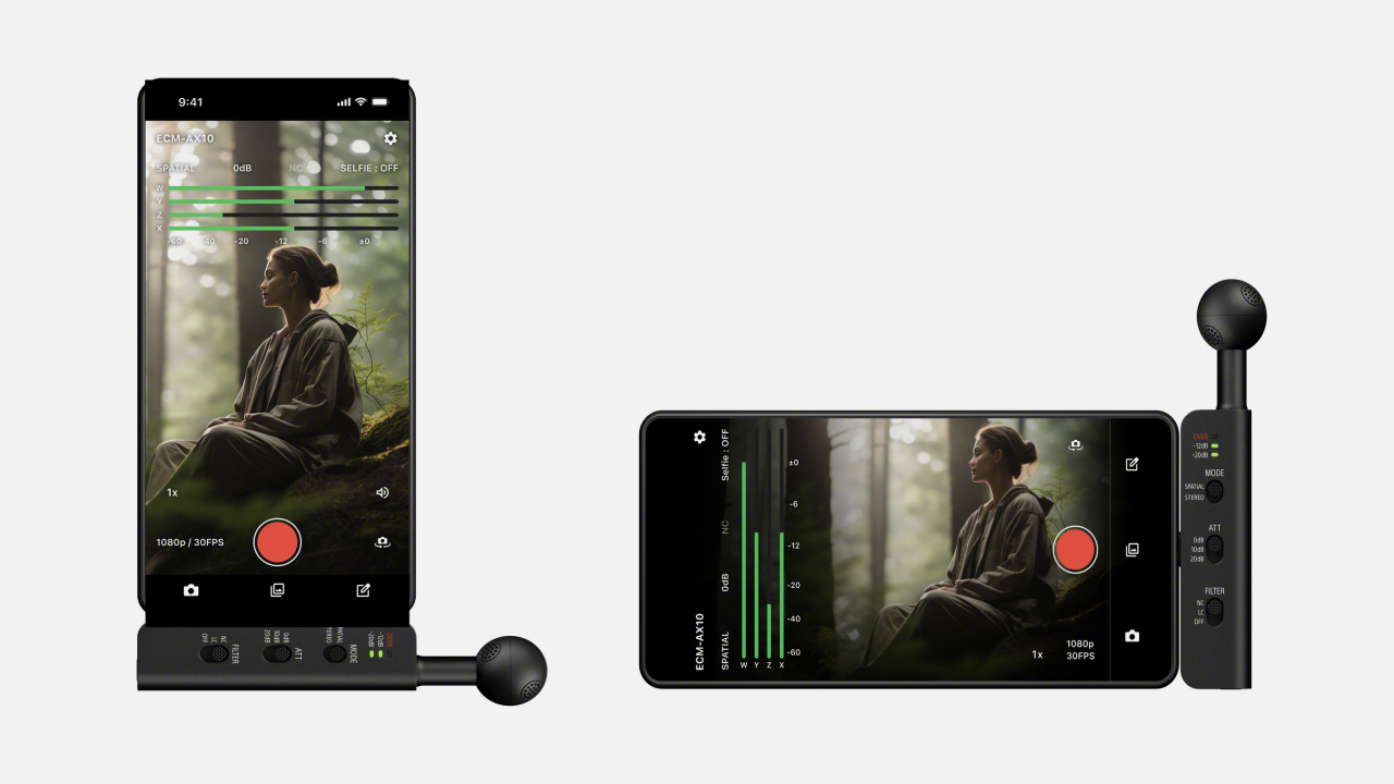 Sony представила микрофон ECM‑AX10 для записи пространственного звука