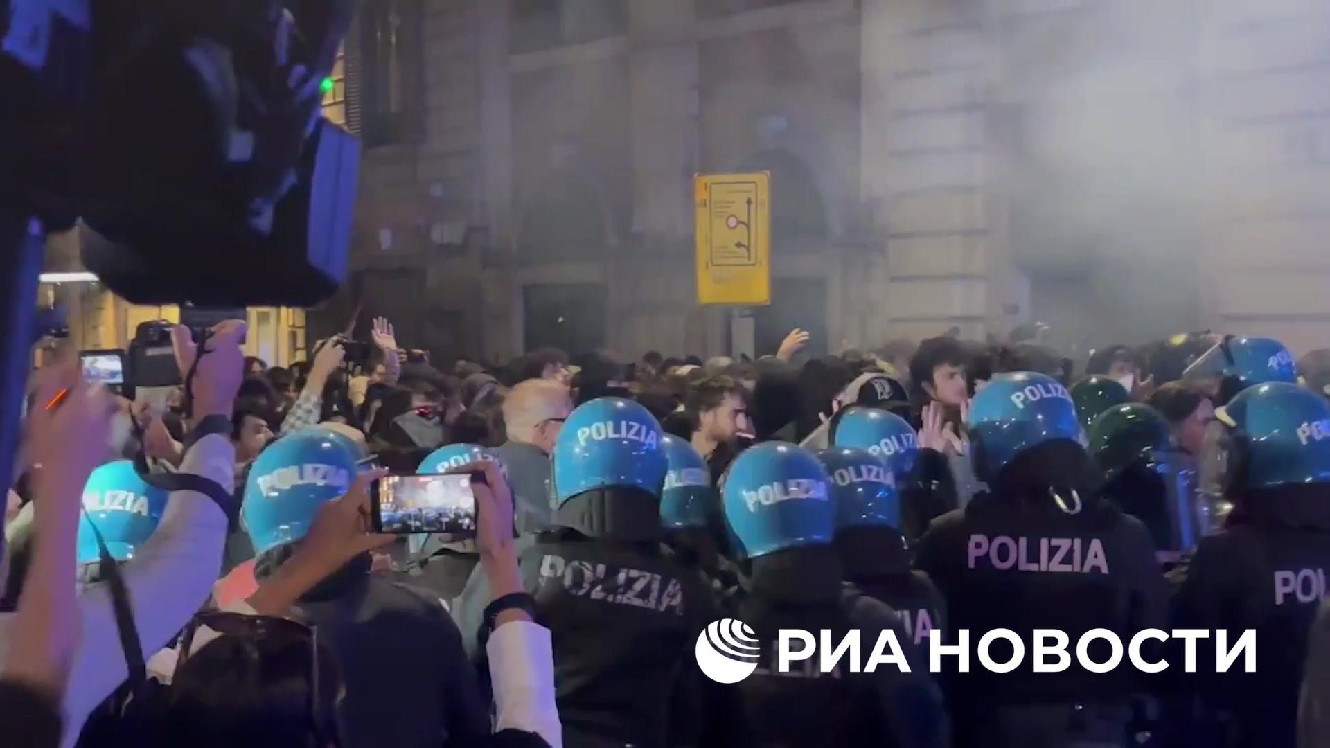 В Риме после неразрешённого шествия задержали почти 100 человек