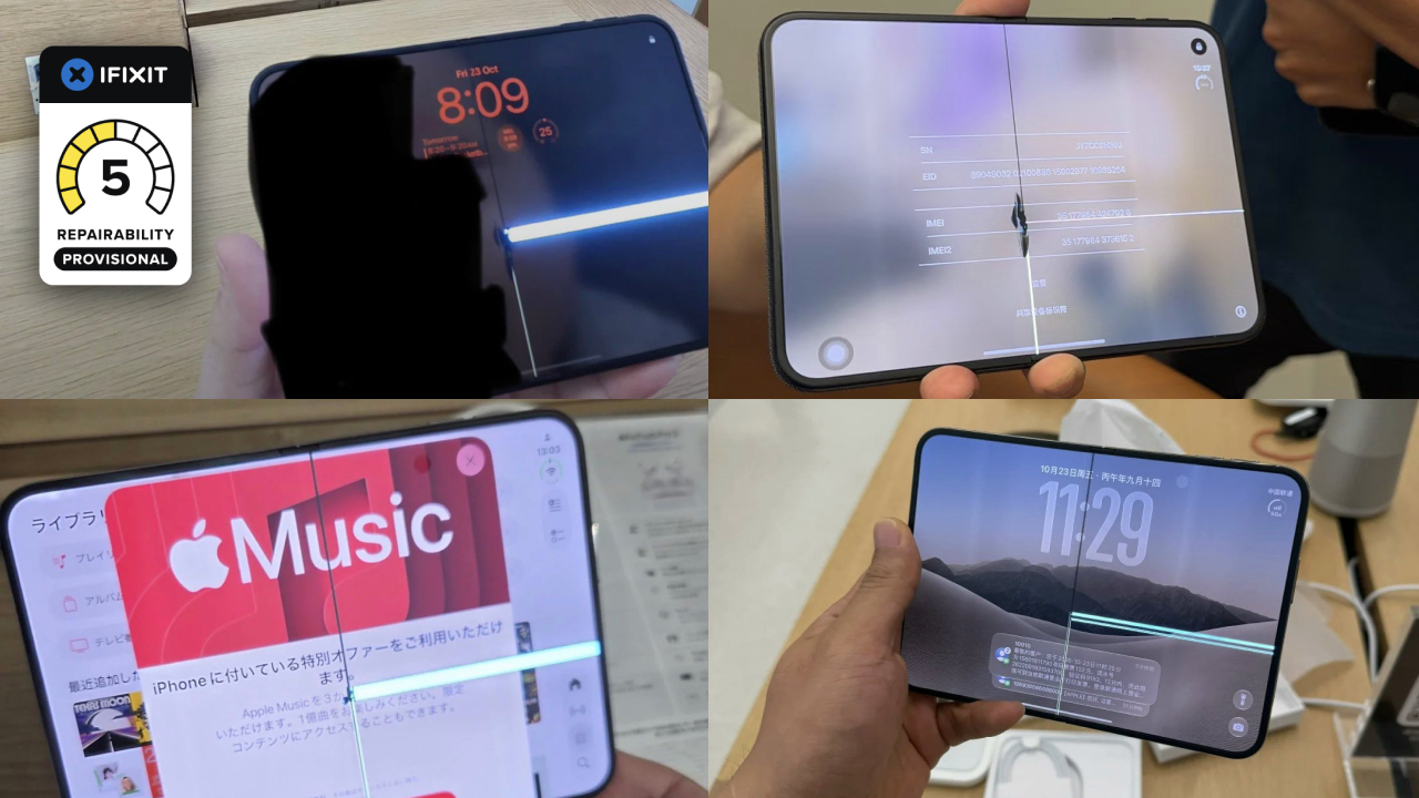 iFixit оценил ремонтопригодность складного iPhone Duo в 5 из 10