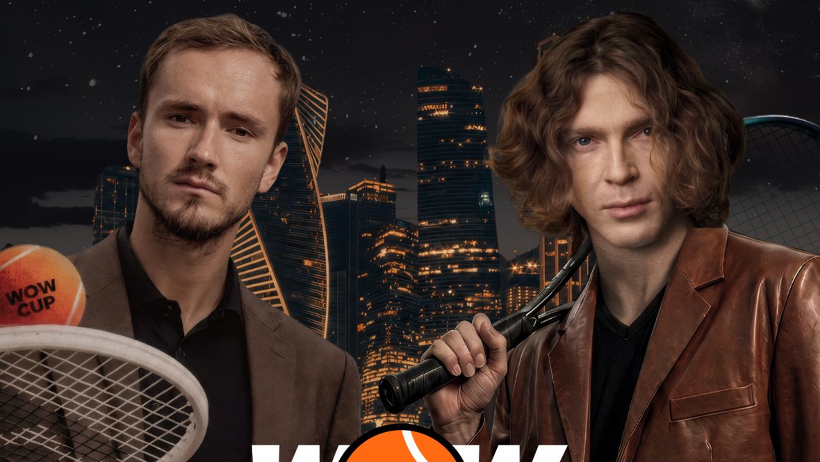Медведев и Рублев сыграют друг против друга на турнире WOW CUP в Москве