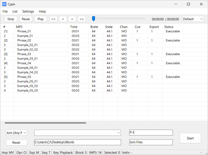 Выпущен Cjam 2.7.5.0 — редактор MP3 без перекодирования