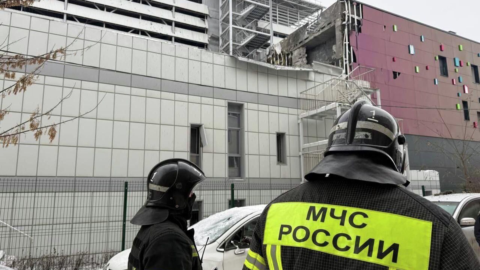 В Белгороде после атаки БПЛА загорелся объект инфраструктуры