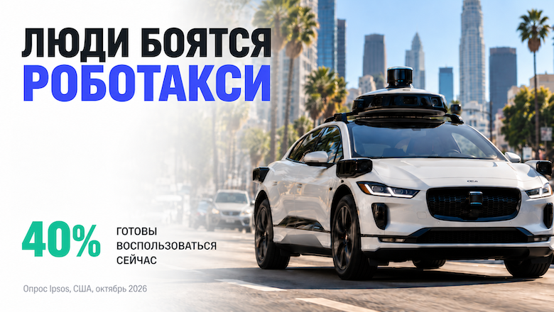 Американцы не доверяют роботакси, несмотря на статистику безопасности