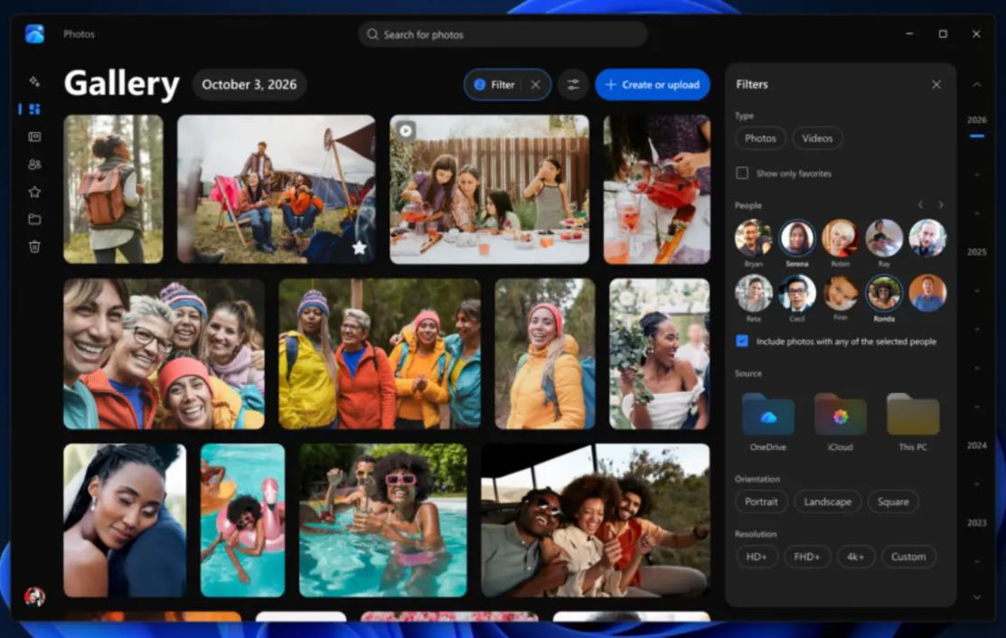 Microsoft обновила приложение «Фотографии» для Windows 11