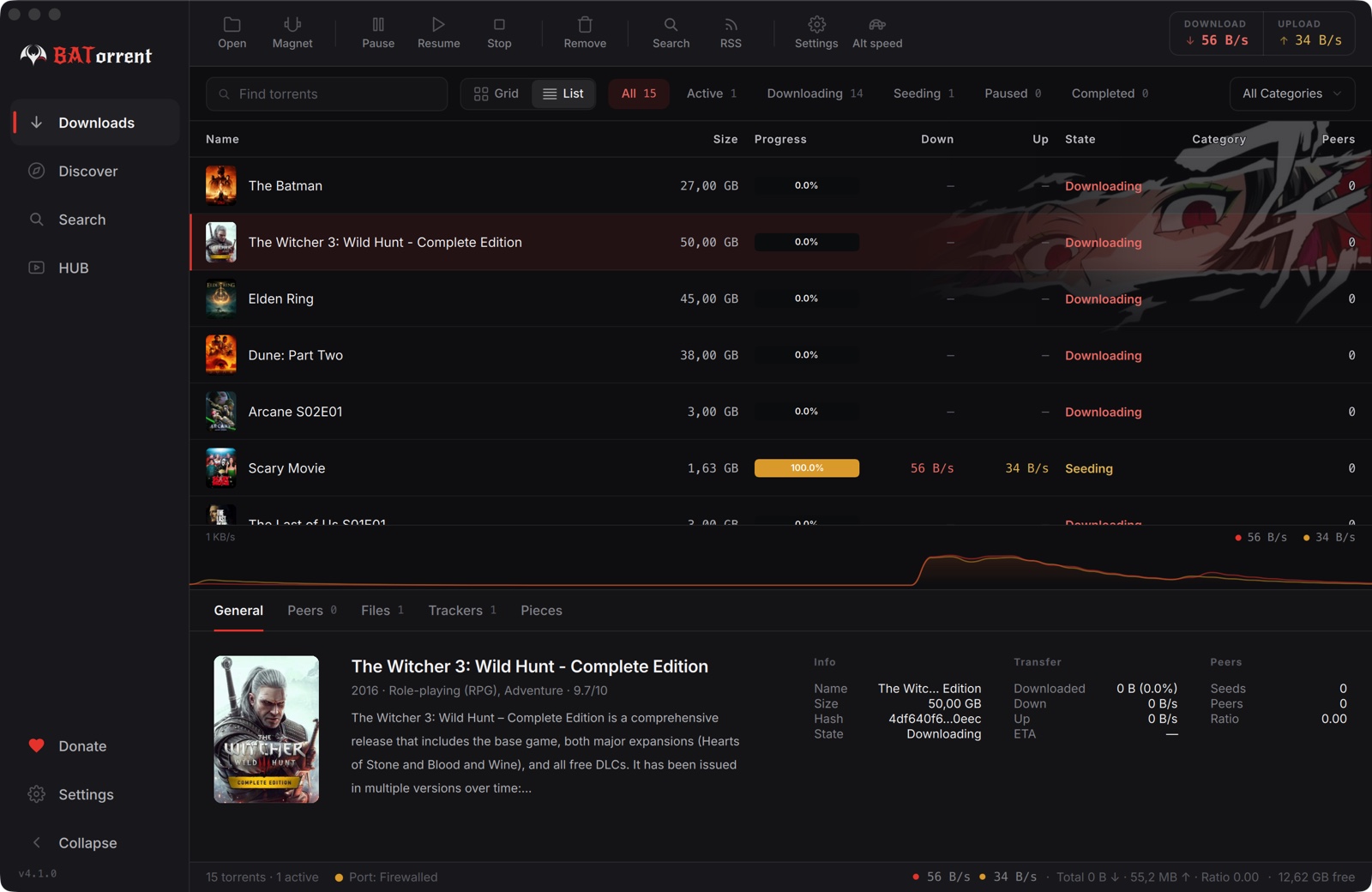 BATorrent 4.9.0 получил улучшения интерфейса, приватности и RSS-загрузок