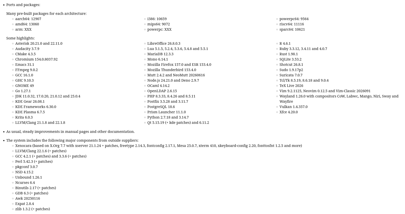 Вышла OpenBSD 8.0 с поддержкой Intel Arc и новыми драйверами