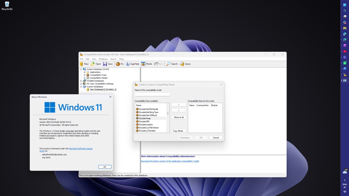 Windows 11 сохранила механизм совместимости из эпохи Windows 95