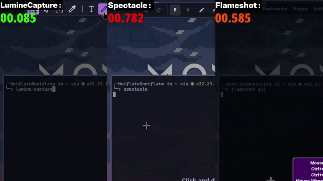 LumineCapture — быстрый инструмент для скриншотов в Linux и Wayland