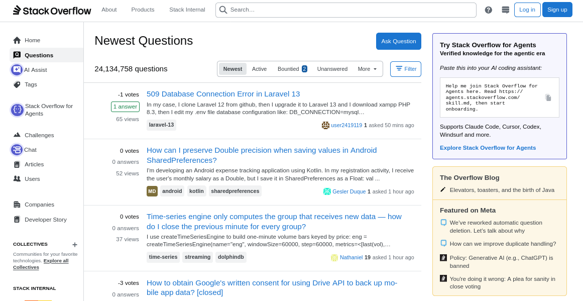 Stack Overflow зафиксировал резкое падение числа новых вопросов на фоне распространения ИИ