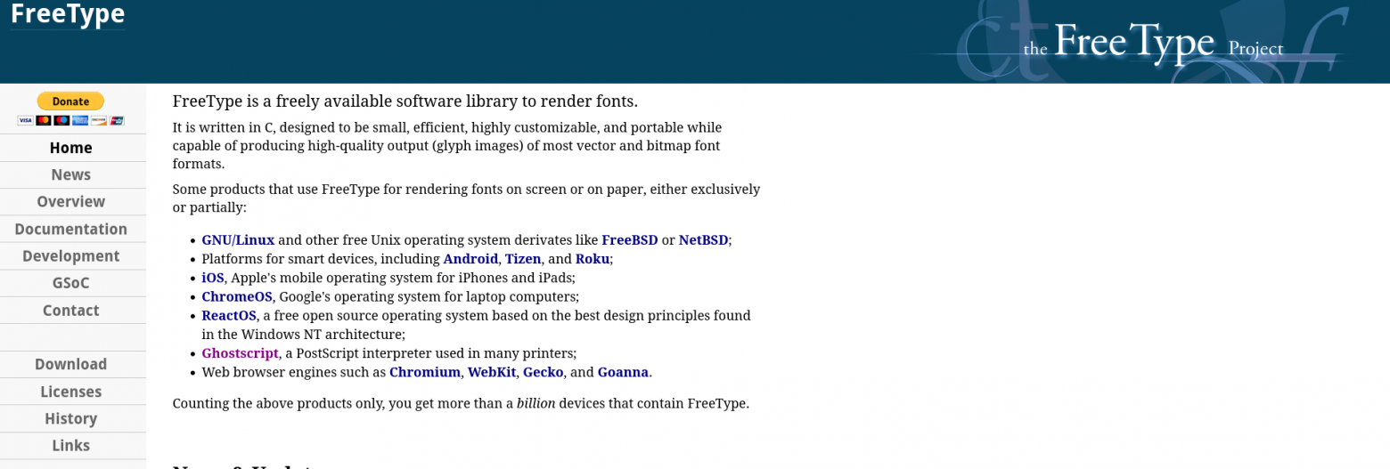Вышел FreeType 2.15 с поддержкой Open Font 5 и исправлениями уязвимостей
