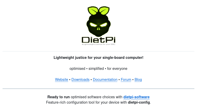 Выпущен DietPi 10.8 с поддержкой новых устройств и улучшениями сети