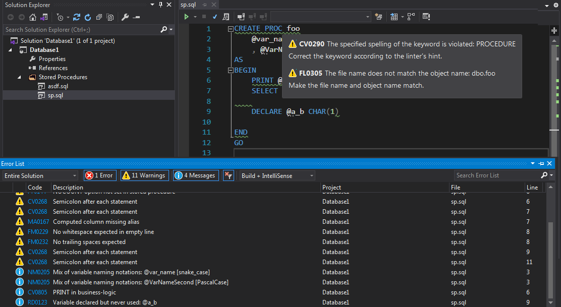Линтер для Visual Studio получил 13 новых правил