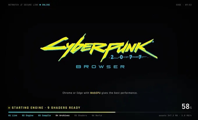 Энтузиаст запустил Cyberpunk 2077 в браузере через WebGPU