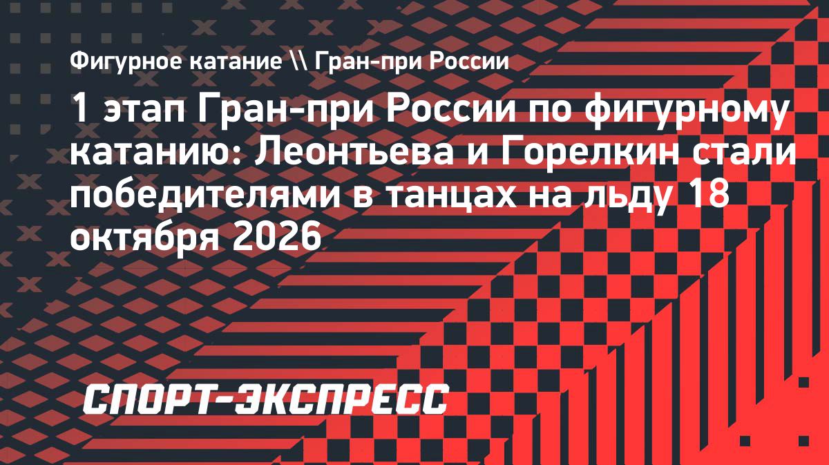 Софья Леонтьева и Даниил Горелкин выиграли первый этап Гран-при России в Казани