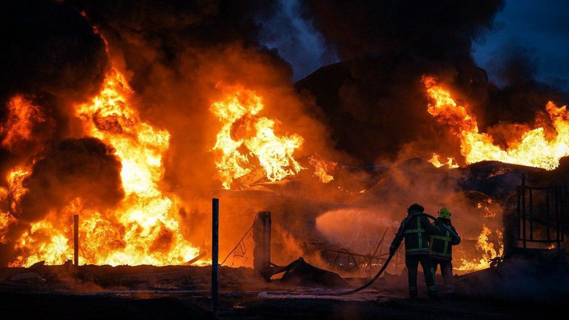 В Полтавской области произошёл пожар на объекте газодобывающей инфраструктуры