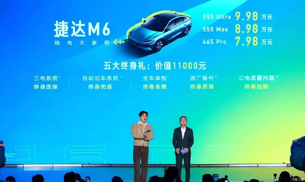 В Китае начались продажи электрического седана Jetta M6