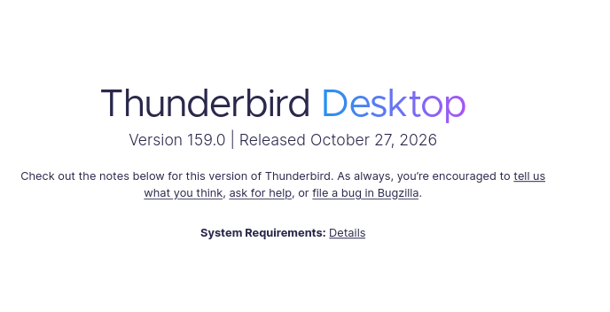 Mozilla выпустила Thunderbird 159.0 с улучшениями для Linux и календарей
