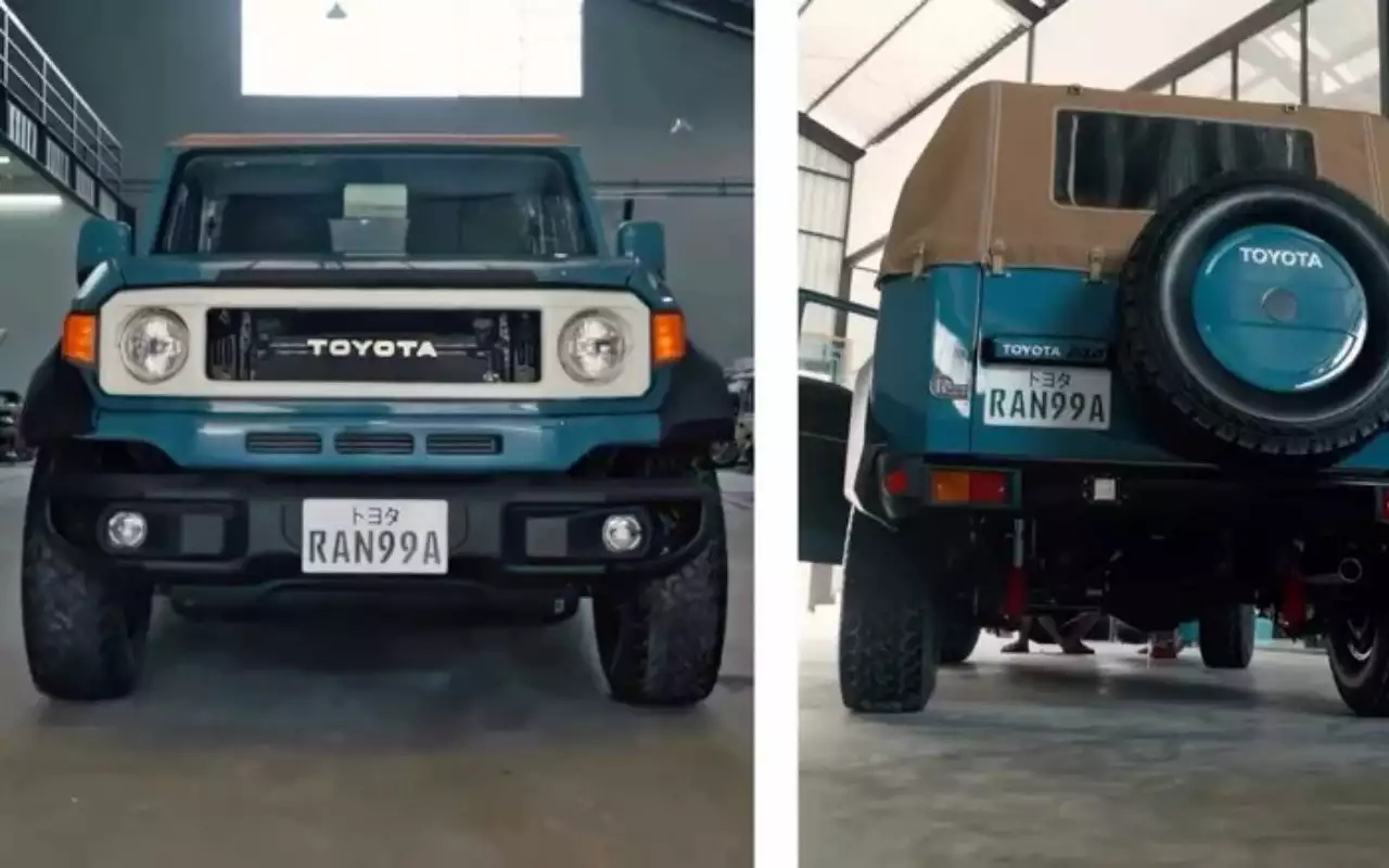 Индонезийский Hilux Rangga превратили в ретро-пикап в стиле Land Cruiser FJ40