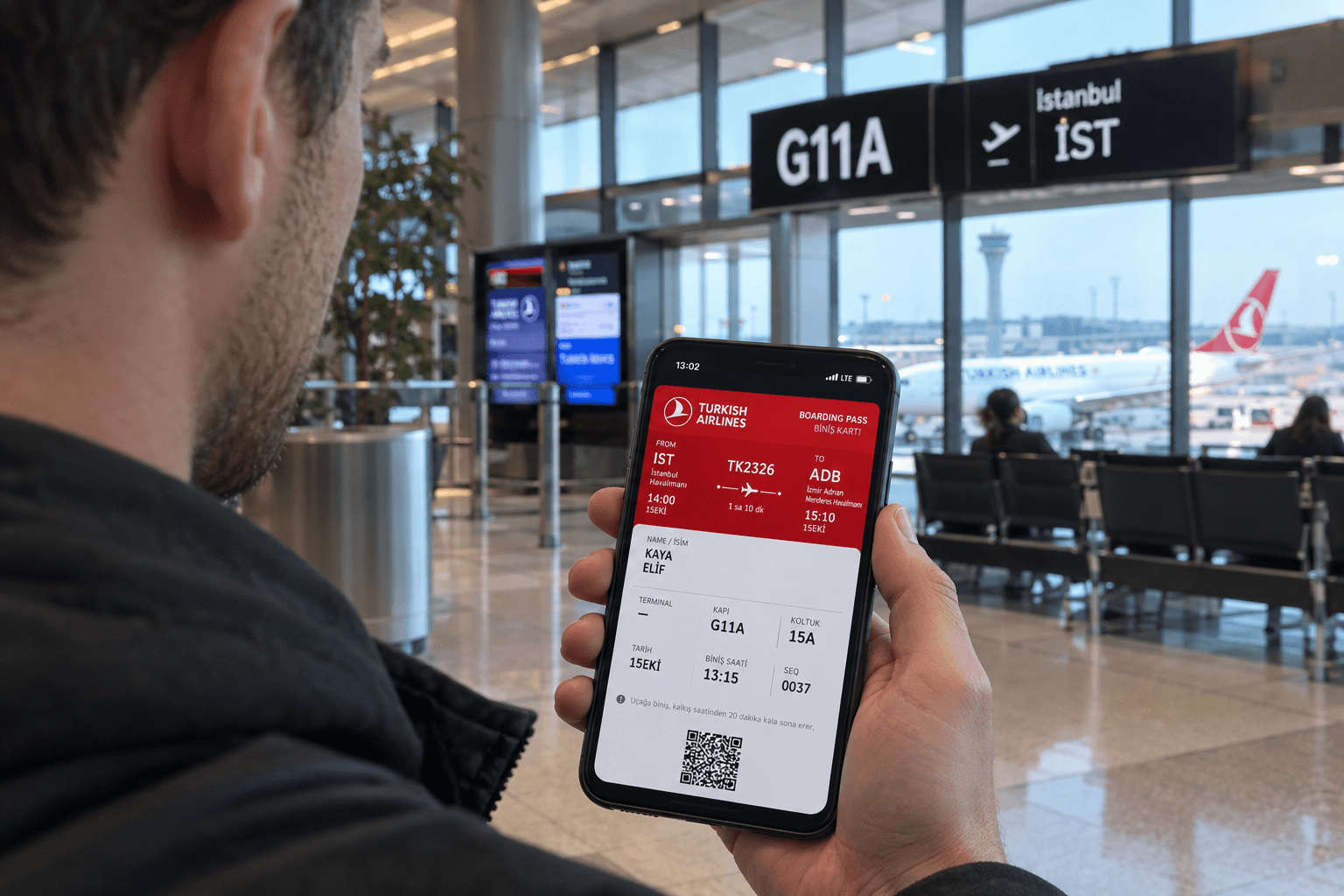 Пассажир Turkish Airlines изменил место в посадочном талоне с помощью ИИ