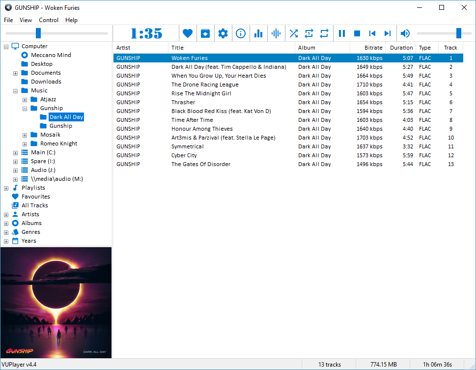 Вышел аудиоплеер VUPlayer 4.25 с поддержкой WebP и обложек в тегах