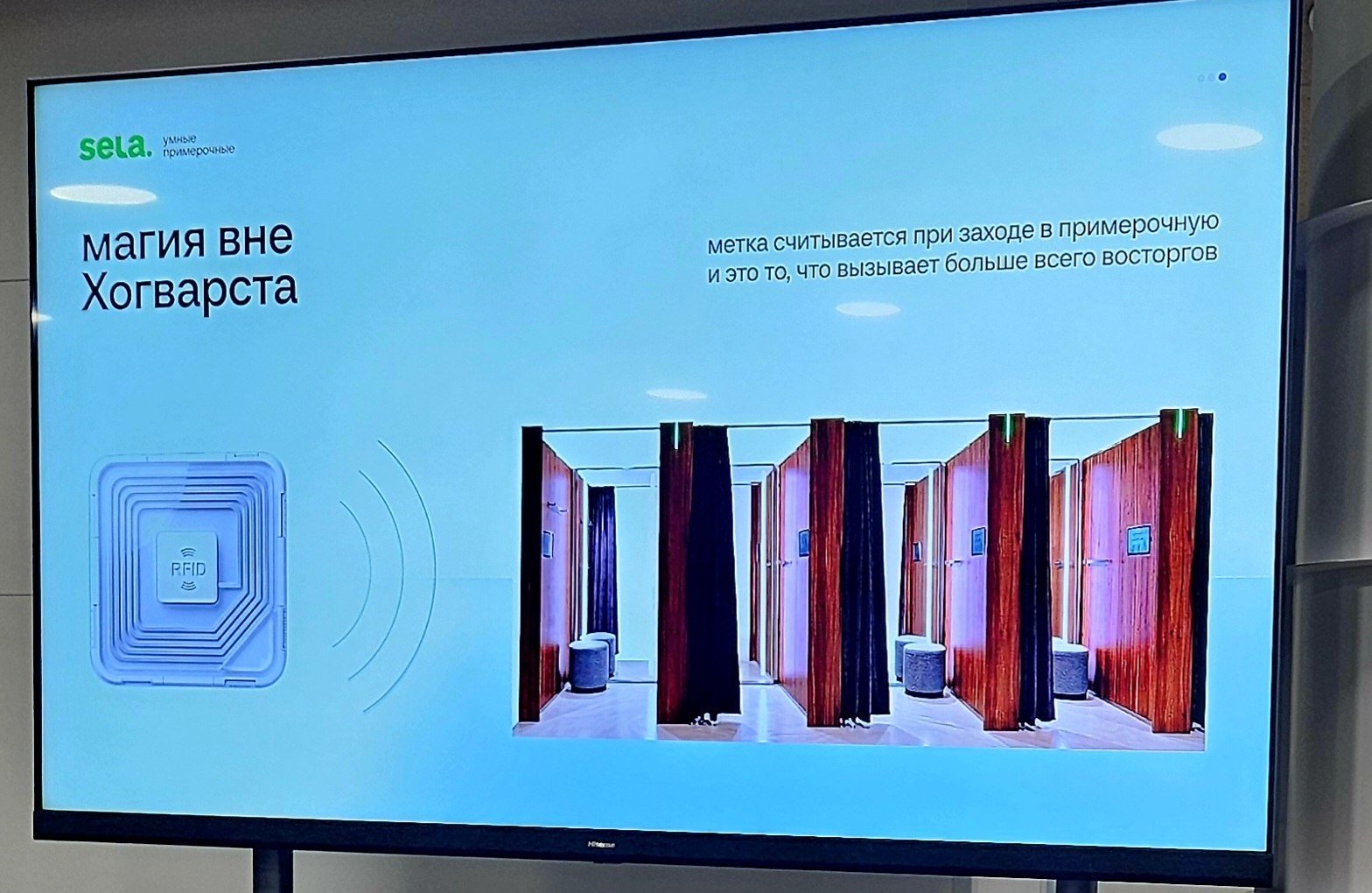 Sela оценила первые результаты работы умных примерочных