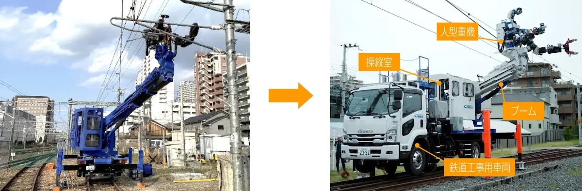 JR East начал использовать робота с бензопилой для обрезки деревьев у железной дороги