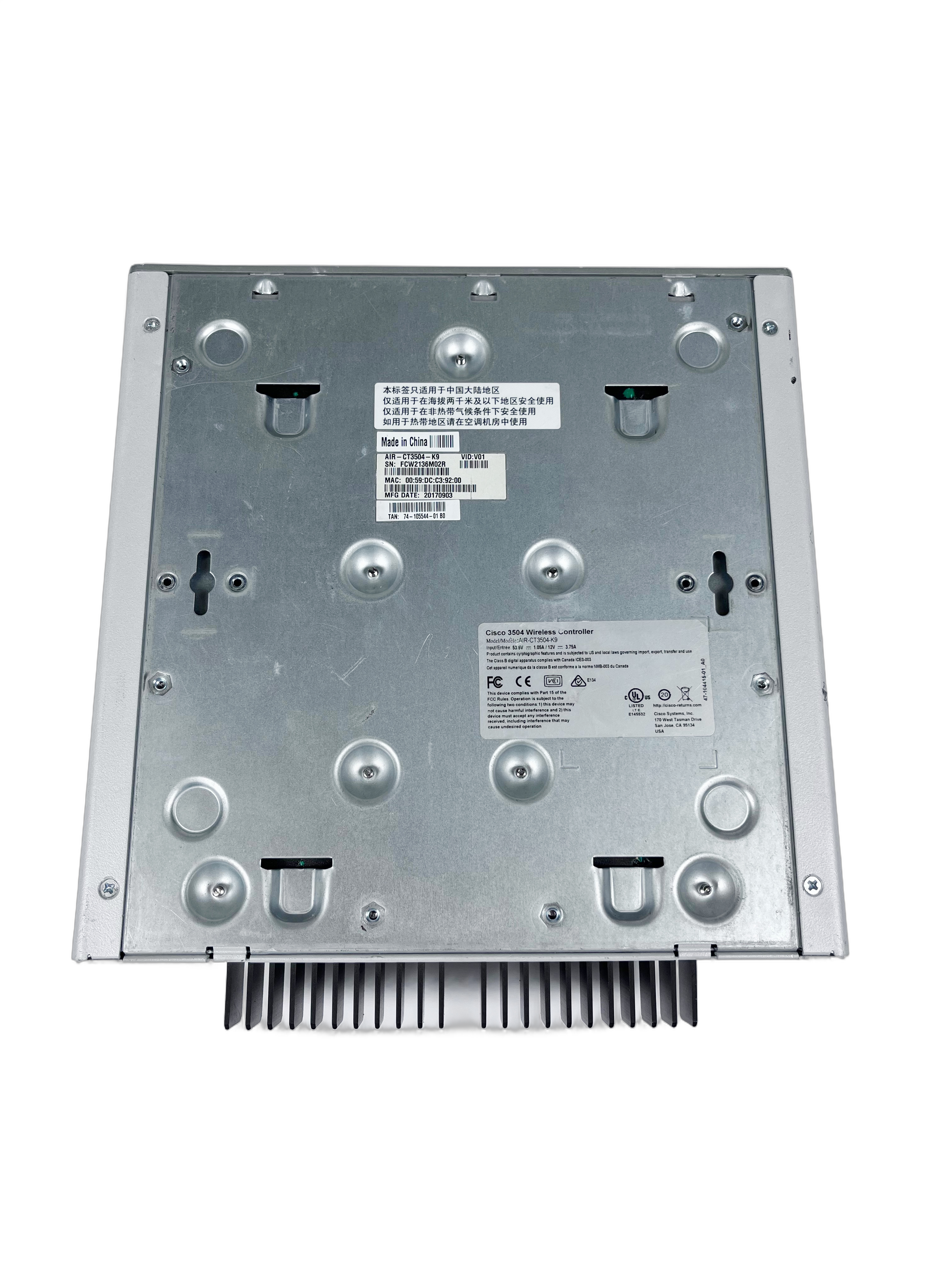 Контроллер Wi-Fi Cisco AIR-CT3504 — фото 5