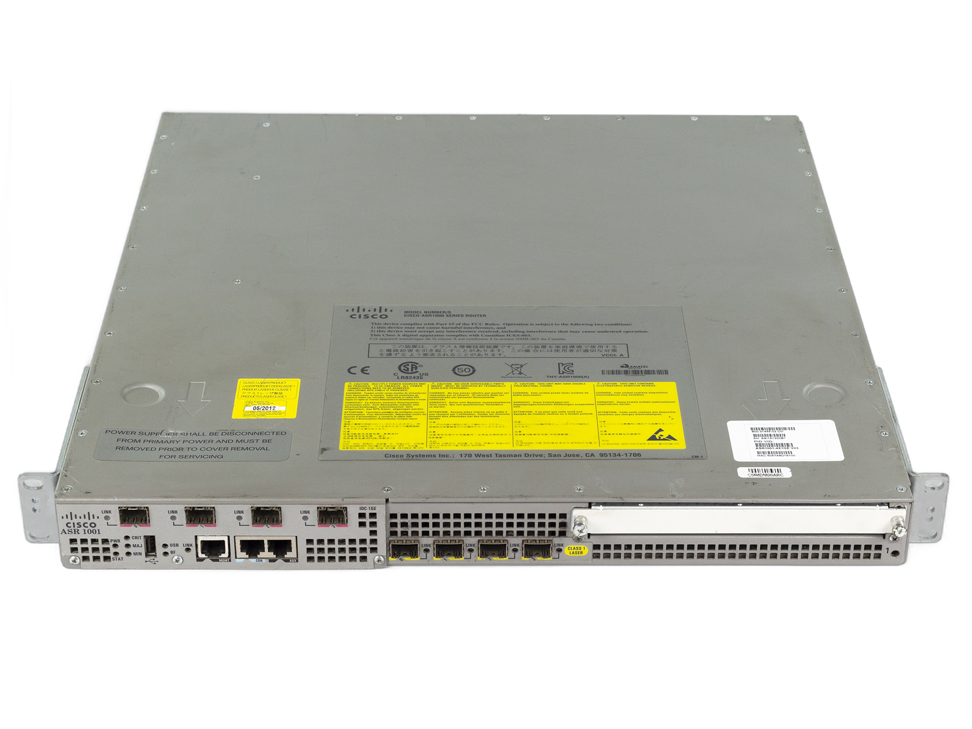 Маршрутизатор Cisco ASR1001-4X1GE